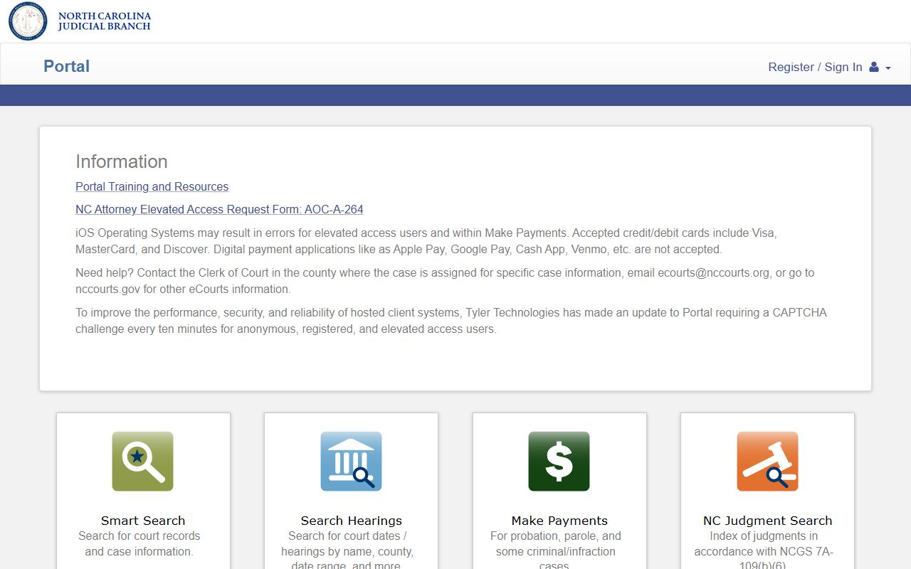 Cleveland County court records eCourts Portal lookup