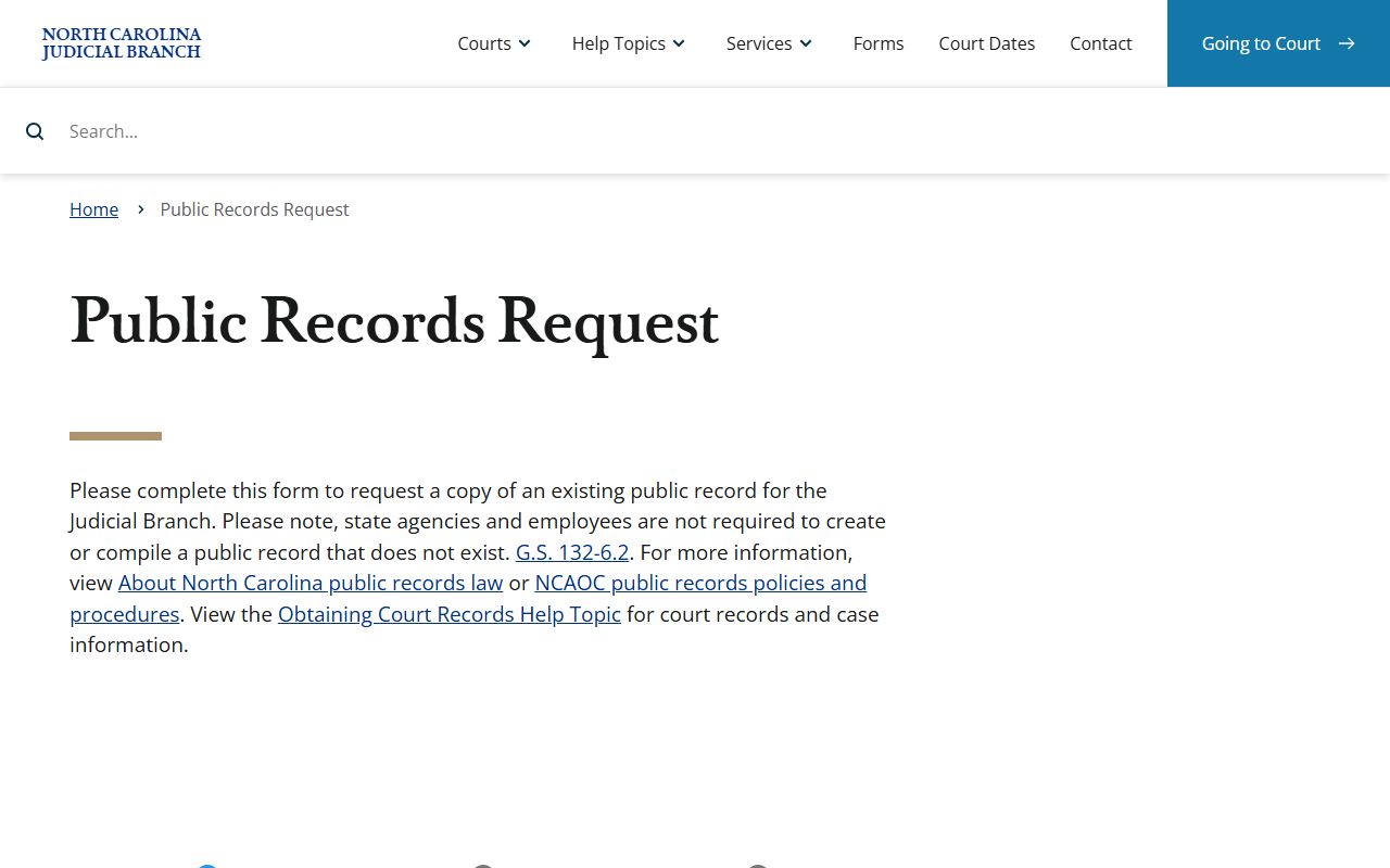 Cleveland County court records public records request form