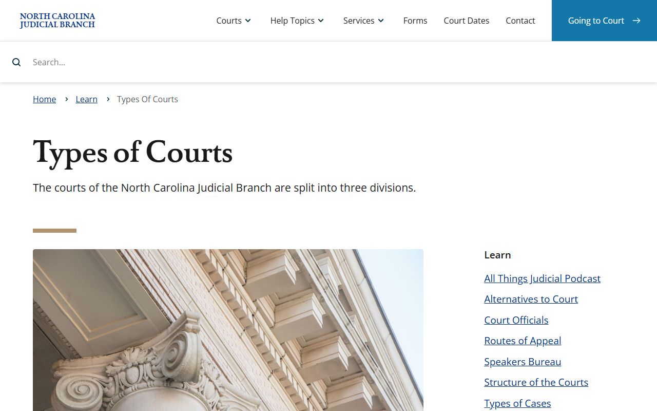 Cleveland County court records North Carolina court types
