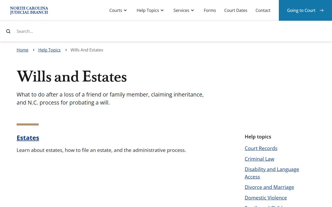 Cleveland County probate records wills and estates hub